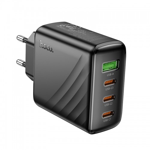 Сетевое зарядное устройство HOCO CS27A Supply PD67W (3C1A) charger (EU) Черный