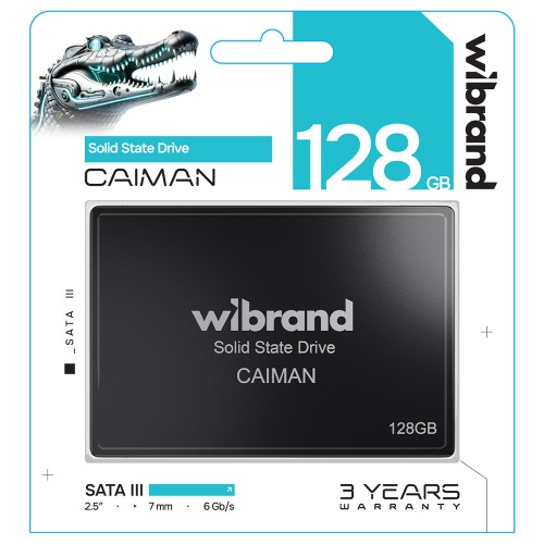 Накопитель SSD Wibrand Caiman 128GB 2.5" 7mm SATAIII Standard
