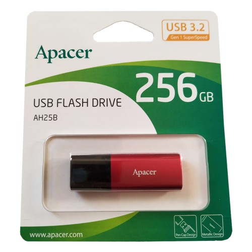 Флеш-накопичувач Apacer USB 3.2 Gen 1 AH25B 256Gb Red