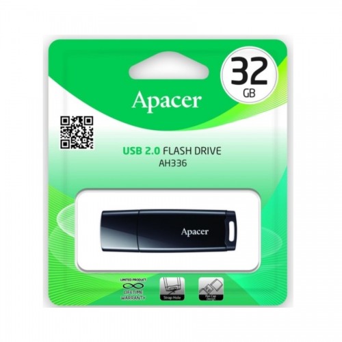 Флеш-накопичувач Apacer USB 2.0 AH336 32Gb Black
