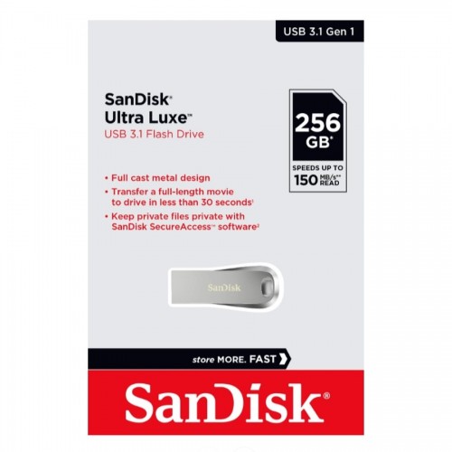 Флеш-накопичувач SanDisk USB 3.1 Ultra Luxe 256Gb (150Mb/s)