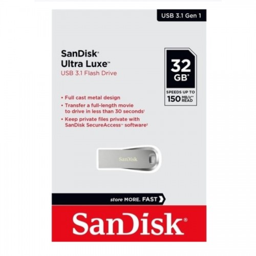 Флеш-накопичувач SanDisk USB 3.1 Ultra Luxe 32Gb (150Mb/s)