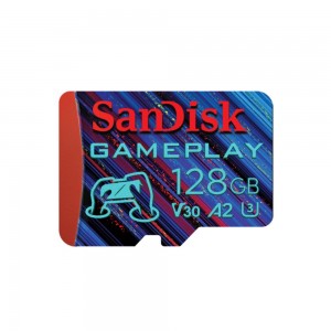 Карта памяти microSDXC (UHS-1 U3) SanDisk GamePlay A2 128 ГБ класс 10 V30 (R190 МБ/с, W90 МБ/с)