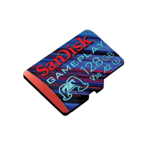 Карта памяти microSDXC (UHS-1 U3) SanDisk GamePlay A2 128 ГБ класс 10 V30 (R190 МБ/с, W90 МБ/с)