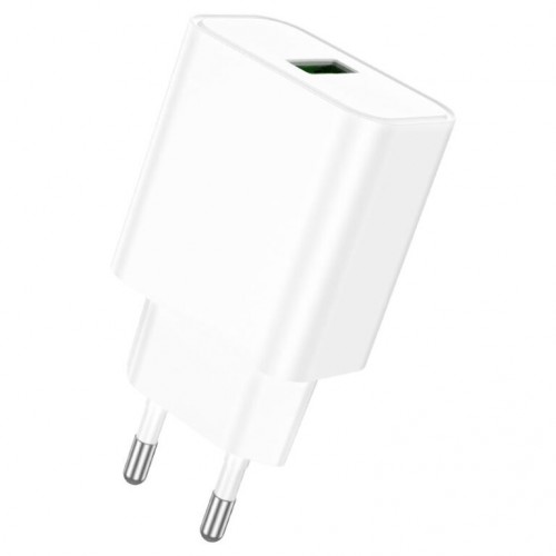 Сетевое зарядное устройство BOROFONE BA72A Spring, однопортовое, QC3.0, белое