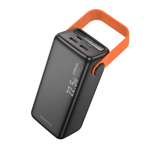 Внешний аккумулятор BOROFONE BJ66 Magnifico 22.5W+PD20W полностью совместимый power bank (40000mAh) Черный
