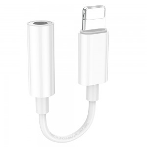 Кабель-переходник BOROFONE BV21 Genuine iP на 3.5 цифровой аудио конвертер Белый