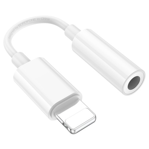 Кабель-переходник BOROFONE BV21 Genuine iP на 3.5 цифровой аудио конвертер Белый