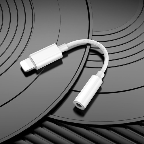 Кабель-переходник BOROFONE BV21 Genuine iP на 3.5 цифровой аудио конвертер Белый