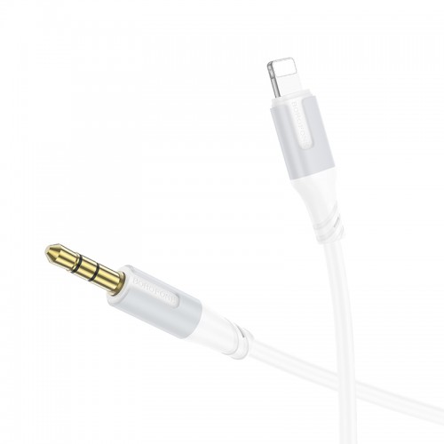 Аудиокабель BOROFONE BL19 Creator цифровой аудиоконверсионный кабель iP White