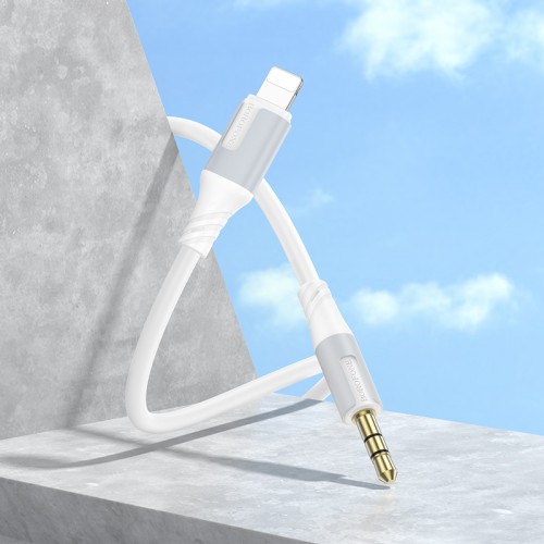 Аудиокабель BOROFONE BL19 Creator цифровой аудиоконверсионный кабель iP White