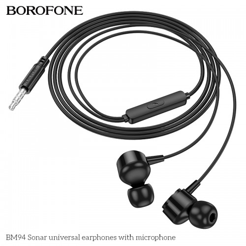 Навушники дротові BOROFONE BM94 (3.5mm) Black