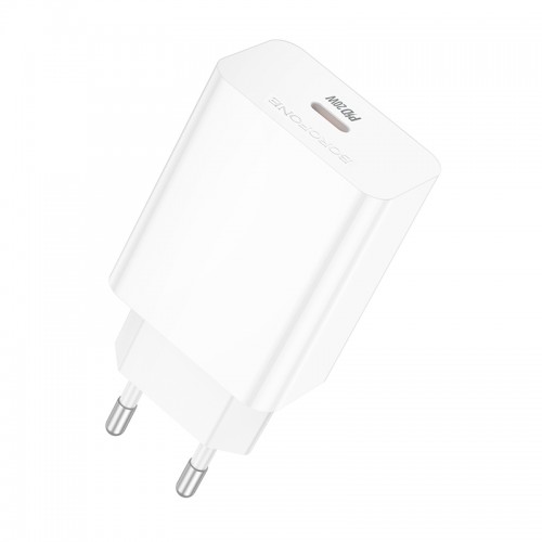 Сетевое зарядное устройство BOROFONE BA21A Pro Long journey однопортовое PD20W зарядное устройство Белое
