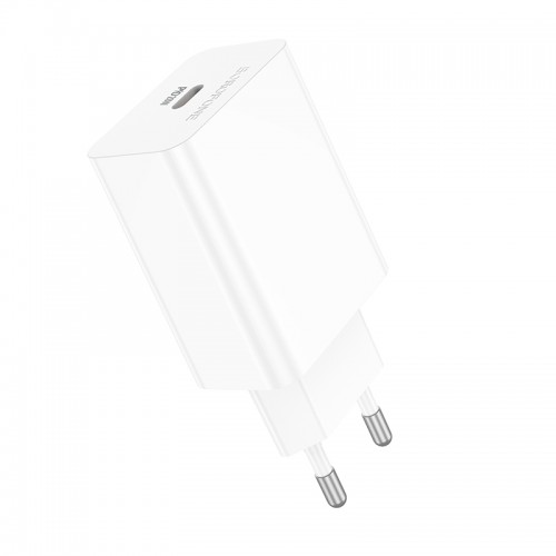 Сетевое зарядное устройство BOROFONE BA21A Pro Long journey однопортовое PD20W зарядное устройство Белое
