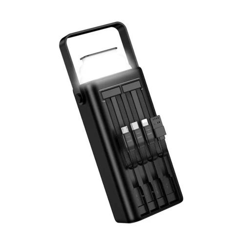 Внешний аккумулятор BOROFONE BJ65 High 22.5W+PD20W+four-cables power bank (30000mAh) Черный