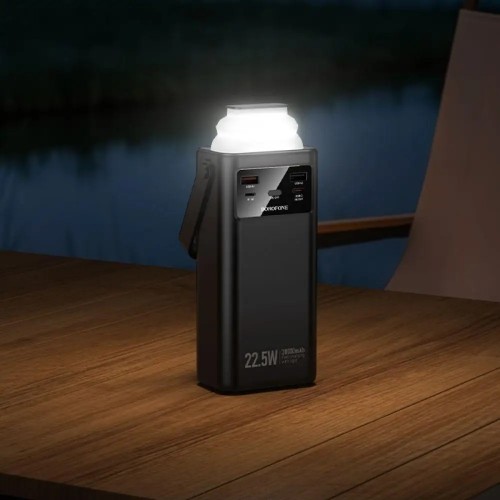 Внешний аккумулятор BOROFONE BJ65 High 22.5W+PD20W+four-cables power bank (30000mAh) Черный
