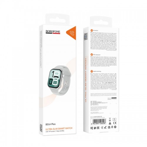 Смарт-часы BOROFONE BD14 Plus 51 мм. 200 мАч. IP54 Смарт-часы (версия с звонками) серебристые