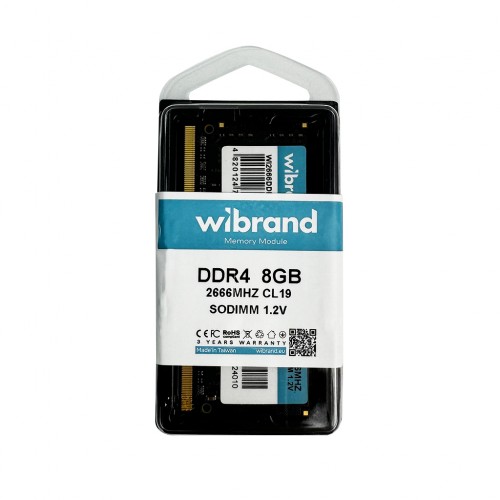 Оперативная память DDR4 Wibrand 8 ГБ 2666 МГц CL19 SODIMM