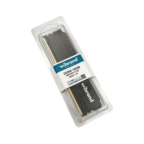 Оперативная память DDR5 Wibrand 16GB 5600MHz CL46 DIMM Heatsink Black