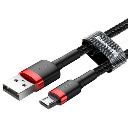 Кабель Baseus Cafule USB — Micro USB 1.5A 2 м, красный+черный