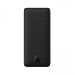 Зовнішній акумулятор Baseus Airpow Fast Charge Power Bank 20000mAh 20W  Cluster Black (With Simple Series Containing universal USB to Type-C 50cm)