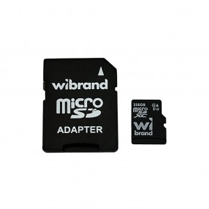 Карта пам'яті microSDXC (UHS-1 U3) Wibrand 256Gb class 10 (adapter SD)