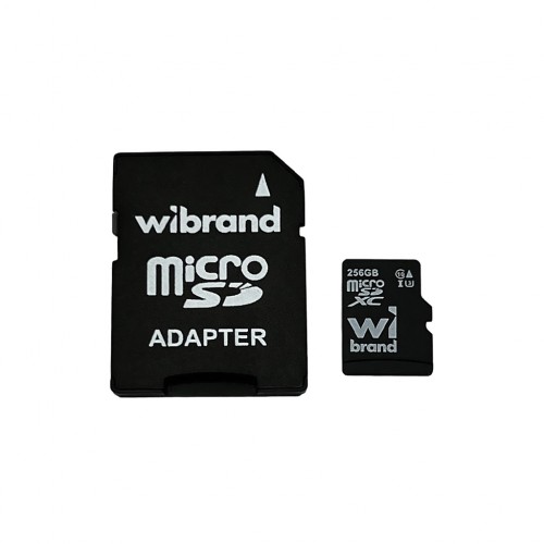 Карта пам'яті microSDXC (UHS-1 U3) Wibrand 256Gb class 10 (adapter SD)
