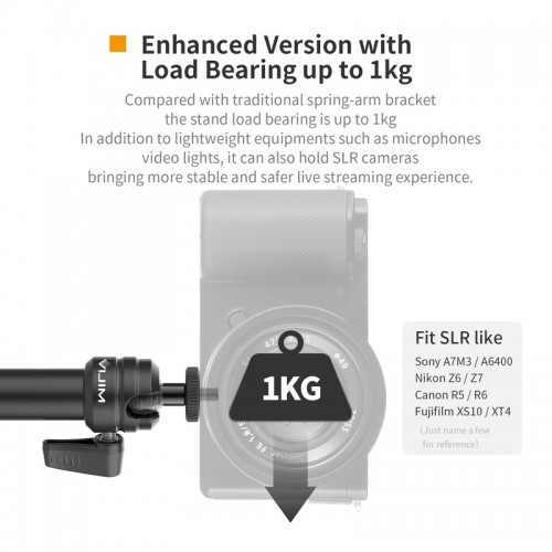 Штатив-тримач Ulanzi Vijim Desktop Flexible Arm/Light Stand(With Clip/Two Stages) (UV-2665 LS04)