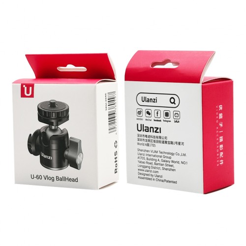 Адаптер кронштейн Ulanzi Vijim Dual Cold Shoe Ballhead (UV-2046 U60)