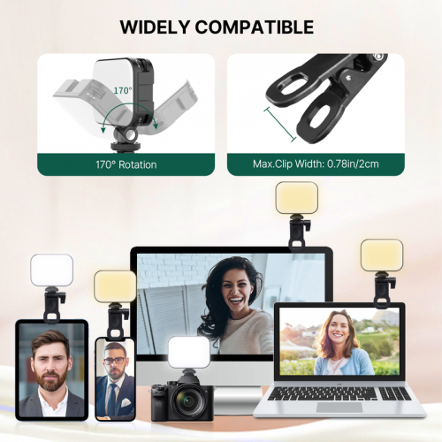 Селфі світло Ulanzi VL100X Selfie Light, Clip LED Light