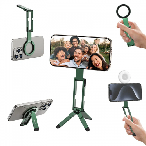 Тримач телефона Ulanzi MA60 Foldable Magnetic Phone Tripod (Green)
