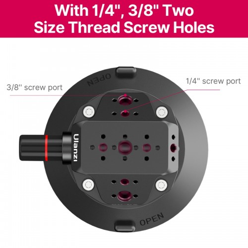 Вакуумная присоска с быстросъёмным креплением Ulanzi SC-02 Extended Vacuum Suction Cup 4.5 inches