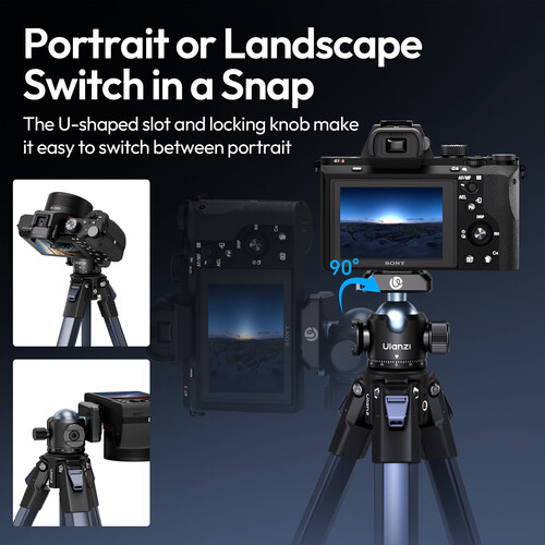 Адаптер-кронштейн Ulanzi T100 UKA с быстросъёмной шаровой головкой