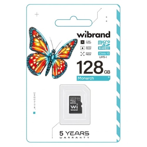 Карта памяти microSDXC (UHS-1) Wibrand 128 Гб класс 10
