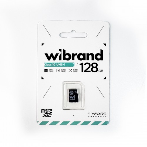 Карта памяти microSDXC (UHS-1) Wibrand 128 Гб класс 10