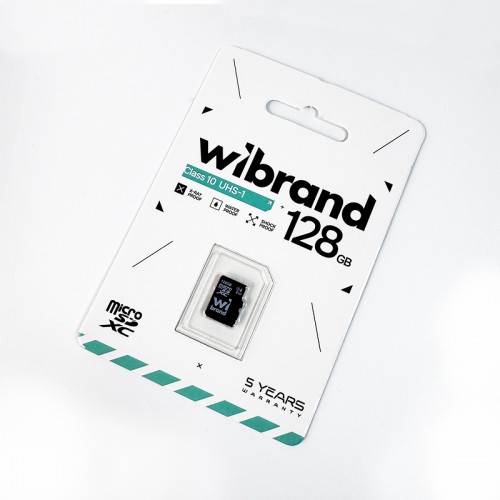Карта памяти microSDXC (UHS-1) Wibrand 128 Гб класс 10