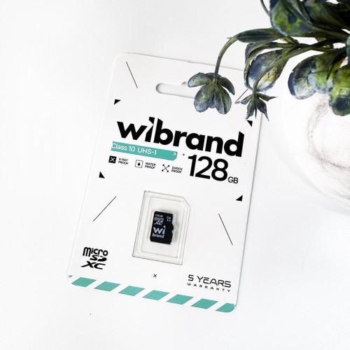 Карта памяти microSDXC (UHS-1) Wibrand 128 Гб класс 10