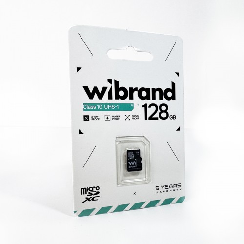 Карта памяти microSDXC (UHS-1) Wibrand 128 Гб класс 10