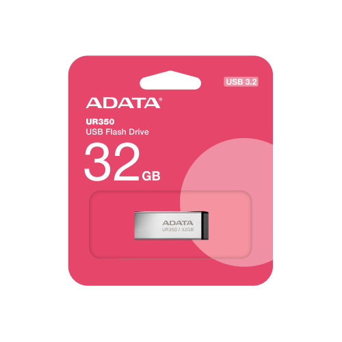 Флеш-накопитель ADATA USB 3.2 UR 350 32 Гб Silver/Black