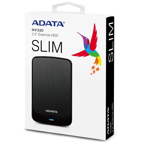Зовнішній жорсткий диск PHD External 2.5'' ADATA USB 3.2 Gen. 1 HV320 1TB Slim Black
