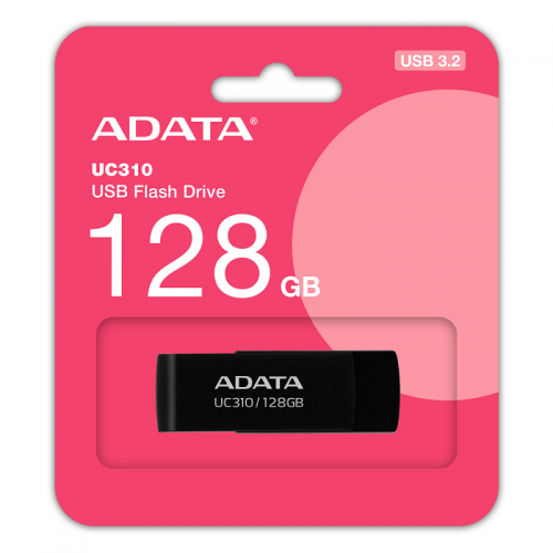 Флеш-накопитель ADATA USB 3.2 UC310 128Gb Black