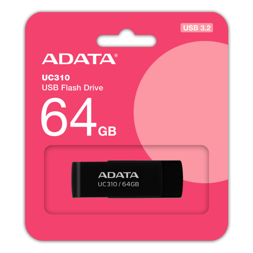 Флеш-накопитель ADATA USB 3.2 UC310 64 ГБ Black