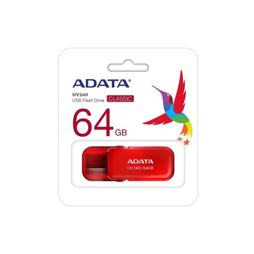 Флеш-накопитель ADATA USB 2.0 AUV 240 64Gb Red