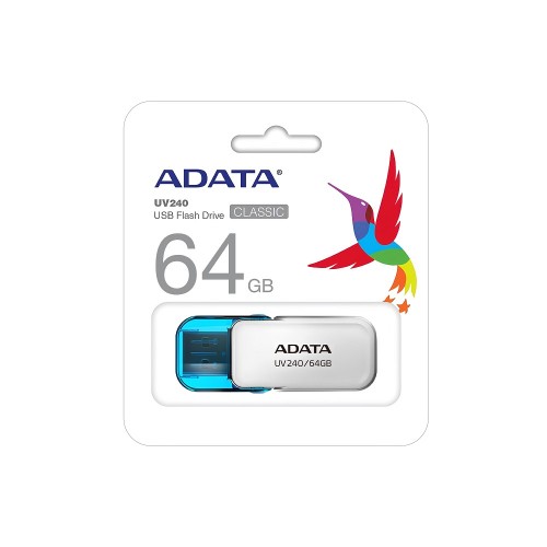 Флеш-накопитель ADATA USB 2.0 AUV 240 64 ГБ White