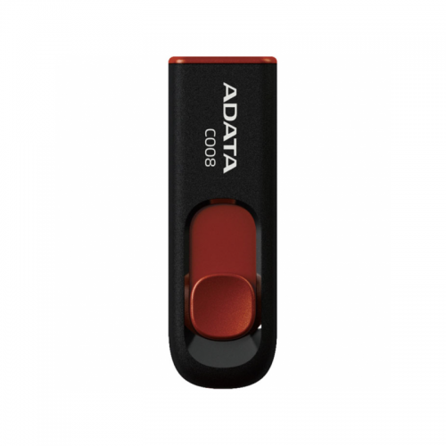 Флэш-накопитель ADATA USB 2.0 C008 64 ГБ Black/Red