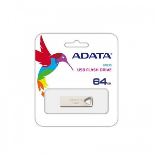 Флеш-накопитель ADATA USB 2.0 AUV 210 64 ГБ, золотой