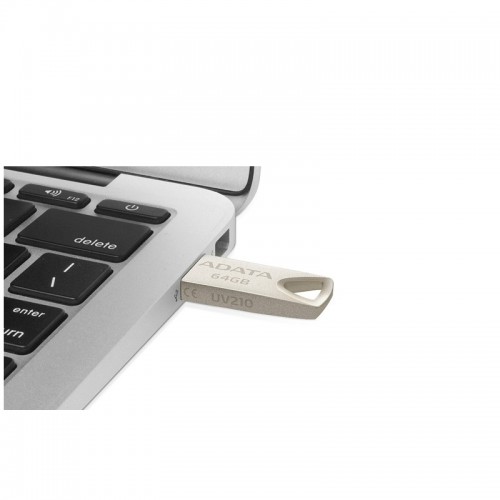 Флеш-накопитель ADATA USB 2.0 AUV 210 64 ГБ, золотой
