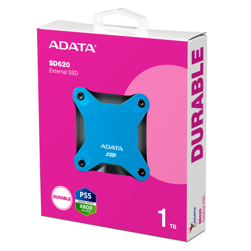 Портативный SSD ADATA SD620 1 ТБ USB 3.2 520/460 МБ/с Синий