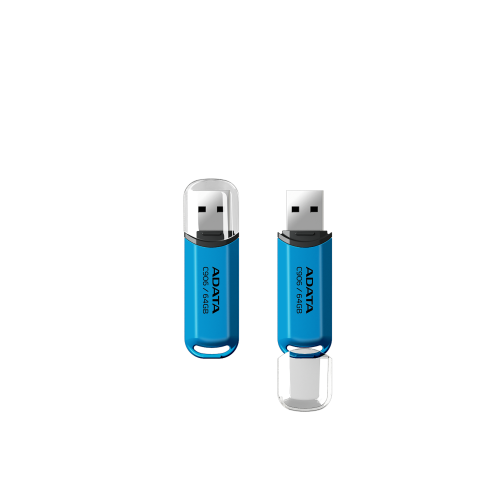Флеш-накопитель ADATA USB 2.0 C906 64 ГБ Water Blue