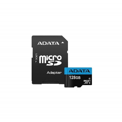 Карта пам'яті microSDXC (UHS-1) A-DATA Premier 128Gb Class 10 А1 (R-100Mb/s) (adapter SD)